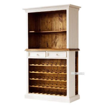 Picture of [FLOOR MODEL CLEARANCE] Bodde Wine Buffet/ Display Cabinet *Pine Wood