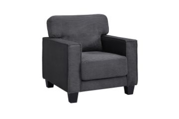 Picture of HERBERT Corduroy Sofa Range (Grey) - 1 Seater