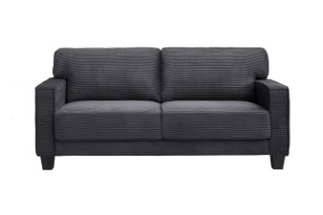 Picture of HERBERT Corduroy Sofa Range (Grey) - 2 Seater