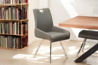 Picture of REIME 180° Swivel Dining Chair (Light Grey) - Each