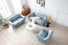 Picture of [FLOOR MODEL CLEARANCE]  BRACKE Fabric Sofa 1 Seater/Armchair (Lake Blue)