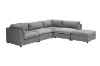 Picture of ASPECT Nappa Fabric Memory Foam Sectional Modular Sofa (Grey)