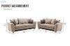 Picture of ARLO Fabric Sofa Range - 3 Seater