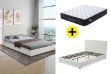 Picture of SPRINGFIELD Teddy Fabric Bed Frame + LUNA Pocket Spring Mattress Combo Deal - Queen 