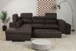 Picture of CASSIA Sectional Sofa/Sofa Bed with Storage & 2 Ottomans (Brown)