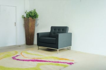 Picture of FLORENCE KNOLL  1-Seater Sofa/Armchair Replica (Grey)