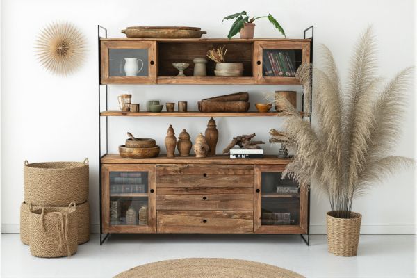 Picture of ELMORE Reclaimed Pine Wood Large Buffet (190x180cm)