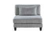 Picture of VIANNA Corduroy Sectional Modular Sofa Range (Grey) - Armless