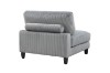 Picture of VIANNA Corduroy Sectional Modular Sofa Range (Grey) - Armless