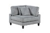 Picture of VIANNA Corduroy Sectional Modular Sofa Range (Grey) - 5PC Big Combo Set 