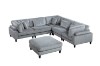Picture of VIANNA Corduroy Sectional Modular Sofa Range (Grey)