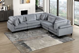 Picture of VIANNA Sectional Modular Sofa Range (Grey) - 5PC Big Combo Set 