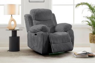Picture of GRACEY 3/2/1 Seater Power Reclining Sofa Range (Grey) - 1 Seat Recliner Chair (1R)