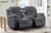 Picture of GRACEY 2 Seater Power Reclining Sofa (Grey) -  2 Seat with Bluetooth Speaker & USB Port (2RRC)
