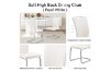 Picture of EDAN High Back Dining Chair with Lacquered Base (Pearl White) 