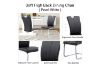 Picture of EDAN High Back Dining Chair with Chromed Base (Elegant Black) - 2 Chairs in 1 Carton