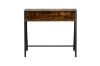 Picture of EMMI 100 Dual-Tier Office Desk with Shelf (Rustic Brown)