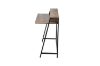 Picture of EMMI 100 Dual-Tier Office Desk with Shelf (Rustic Brown)