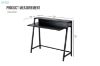 Picture of EMMI 100 Dual-Tier Office Desk with Shelf (Black)