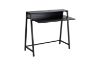 Picture of EMMI 100 Dual-Tier Office Desk with Shelf (Black)