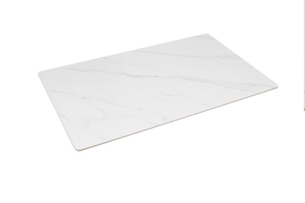 Picture of LAVANT Rectangular Sintered Stone Table Top (White) - 130x80 