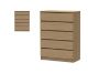 Picture of MOOK 5-Drawer Tallboy (Light Oak)