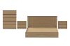 Picture of MOOK Bedroom Combo Set in Queen Size - 4PC Combo (Light Oak)