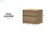 Picture of MOOK Bedroom Combo Set in Queen Size - 5PC Combo (Light Oak)