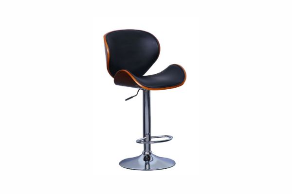 Picture of [FLOOR MODEL CLEARANCE] ARTIS Bentwood Adjustable Swivel Gas Lift Bar Stool (Black)