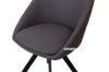 Picture of [FLOOR MODEL CLEARANCE] BRUNO Technical Fabric Swivel Dining Chair *Dark Grey