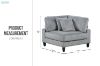 Picture of VIANNA Sectional Modular Sofa Range (Grey) - 2PC Big Combo Set