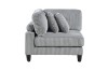 Picture of VIANNA Corduroy Sectional Modular Sofa Range (Grey) - 3PC Big Combo Set 