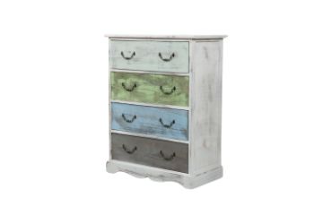 Picture of [FLOOR MODEL CLEARANCE]CECILIA 4 Drawers Solid Wood Vintage Sideboard Cabinet