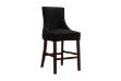 Picture of [FLOOR MODEL CLEARANCE]FRANKLIN Velvet Counter Chair Solid Rubber Wood Legs (Black) - Single