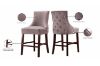 Picture of [FLOOR MODEL CLEARANCE]FRANKLIN Velvet Counter Chair Solid Rubber Wood Legs (Pink) - Single