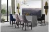 Picture of [FLOOR MODEL CLEARANCE]FRANKLIN Velvet Counter Chair Solid Rubber Wood Legs (Pink) - Single