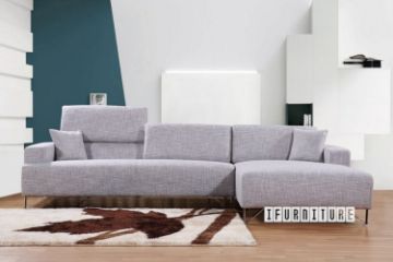 Picture of SMARTVILLE Corner Sofa (Light Grey) - Chaise Facing Right