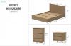 Picture of MOOK Bedroom Combo Set in Queen Size - 4PC Combo (Light Oak)