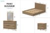 Picture of MOOK Bedroom Combo Set in Queen Size - 5PC Combo (Light Oak)