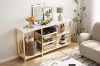Picture of ELOWEN 140 Console Table with Shelves (Off-White)
