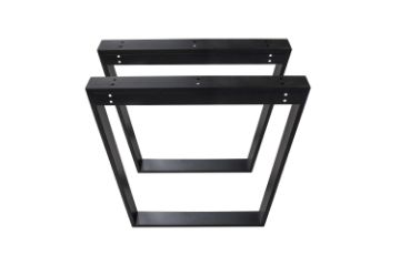 Picture of SynergyPlus H74 Trapezoid Metal Table Legs with 160 Support Bracket