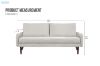 Picture of ATAMAN 3 Seater Sofa (Ivory)
