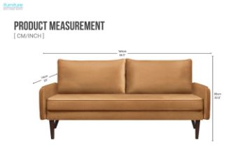 Picture of ATAMAN 3 Seater Sofa (Oatmeal)