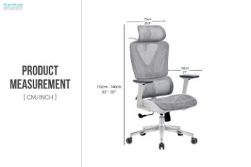 Picture of NOEMI Premium High Back Office Chair (Grey)