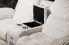 Picture of GRACEY 3/2 Seater Power Reclining Sofa Range with Bluetooth Speaker + USB & LED (Beige) 