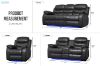 Picture of GAVIN Manual Reclining Sofa Range with Console & LED & Wireless Charger 