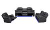 Picture of GAVIN Manual Reclining Sofa Range with Console & LED & Wireless Charger 