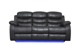 Picture of GAVIN Manual Reclining Sofa Range - 3 Seat with Drop Down Cup Holders & Wireless Charger(3RRC)