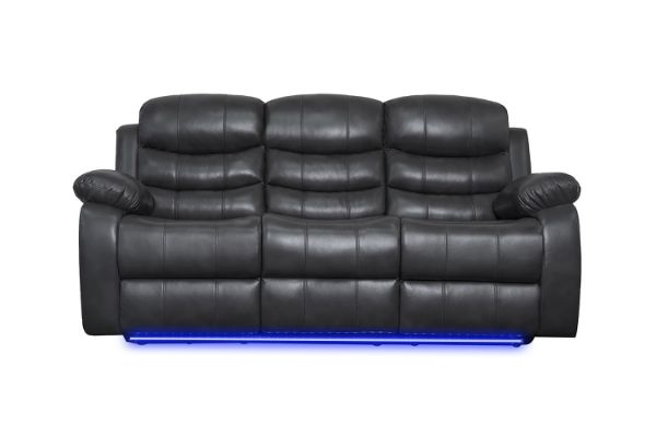 Picture of GAVIN Manual Reclining Sofa Range - 3 Seat with Drop Down Cup Holders & Wireless Charger(3RRC)
