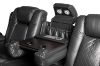 Picture of MONROSE Air Leather Dual Motor Reclining Sofa Range with Bluetooth Speaker + USB Port, Power Socket & Wireless Charging + LED Lighting (Black)